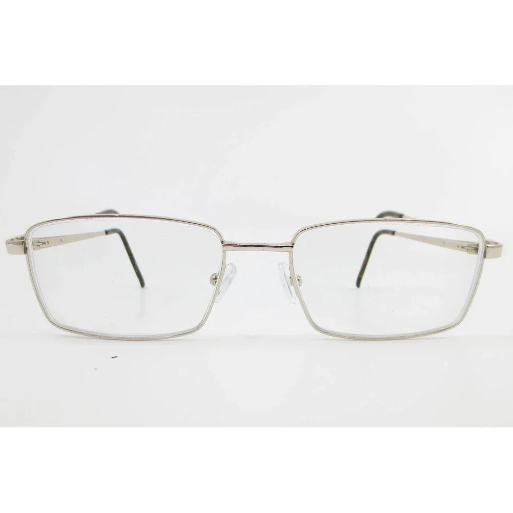 Robert Mitchel RM 20230 Gold Rectangular Metal Eyeglass Frames 56-18-145 Mens